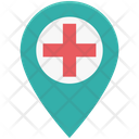 Hospital Pin Location Pin Health Clinic Icon