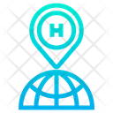 Hospital Location Map Icon