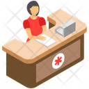 Hospital Reception Appointment Reception Icon