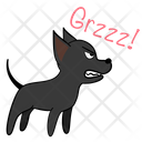 Threaten Angry Dog Icon