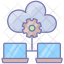 Hosting Data Center Database Icon