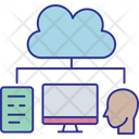 Hosting Network Cloud Server Icon