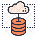 Hosting Computer Cloud Icon