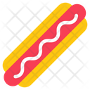 Hot Dog American Bun Sausage Burger Icon