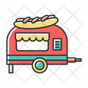 Hot Dog Cart Stands Icon