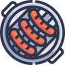 Hot dog grilll Icon