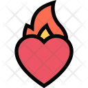 Hot Heart Love Icon