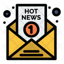 Hot News Mail Icon