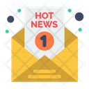 Hot News Mail Icon