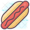 Hotdog Hotdog Sandwich Fast Food Icon