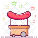 Hotdog Cart Food Trailer Food Cart Icon