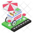 Hotdog Stand Hotdog Vending Hotdog Wagon Icon