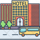 Hotel Travling Check In Icon