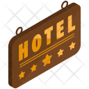 Hotel Board Isometric Icon