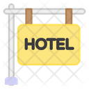 Hotel Board Signboard Fingerboard Icon