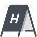 Hotel Sign Signboard H Icon