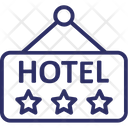 Hotel Sign Board Five Star Hotel Luxury Hotel Icon