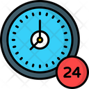 Hours Support 24 Hour Support Call Center Icon