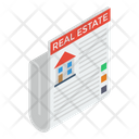 House Deed House Sale Contract Agreement Icon
