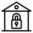 Safe House Stay Home House Security Icon