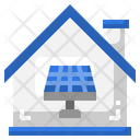 House Solar Panel Solar Panel Ecology Icon