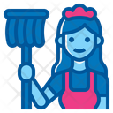 Cleaning Washing Woman Activity Lifestyle Wipe Housekeeping Icon