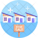Houses On Sale Icon