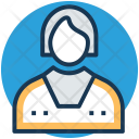 Housewife Lady House Icon