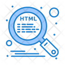 Html Code Search Icon