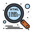 Html Code Search Icon