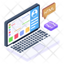Html Programming Html Coding Web Development Icon