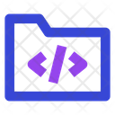 Html folder Icon - Download in Line Style