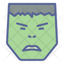 Superhero Character Angry Icon