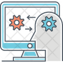 Human Computer Interaction Ai Brain Ai Head Icon