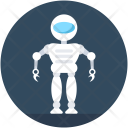 Humanoid Robot Military Icon