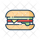 Humberger Fast Food Junk Food Icon