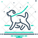 Hundespaziergang Hundespaziergang Hundepromenade Symbol