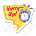 Hurry Up Sticker Icon