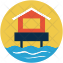 Hut Over Water Icon