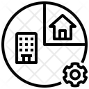 Hybrid Work  Icon