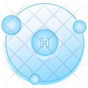 Hydrogen Atom Atom Structure Atom Bonding Icon