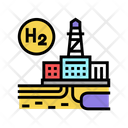 Hydrogen Industry Factory Hydrogen Factory Icon