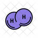 Hydrogen Molecule H 2 Chemical Icon