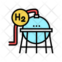 Hydrogen Storage Tank Industrial Use Icon