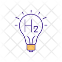 Hydrogen To Electricity Icon