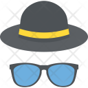 Hat Glasses Summer Icon