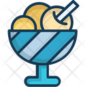 Ice Cream Ice Scoops Dessert Icon