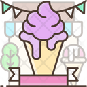 Ice Cream Banner Ice Cream Shop Ice Cream Banner Icon