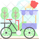 Ice Cream Bicycle Icon