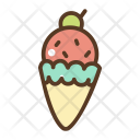 Ice Cream Cherry Toppings Icon